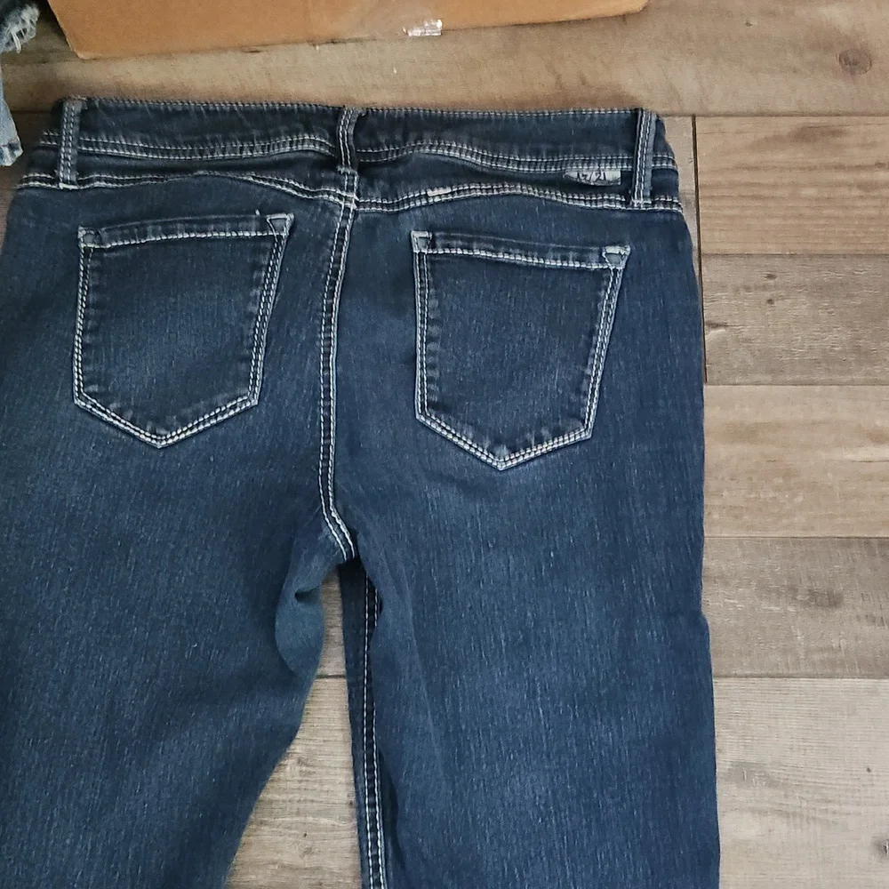 Dark Blue Denim Capri. 17/21 Exclusive Denim Womems Size 12 - Picture 8 of 10